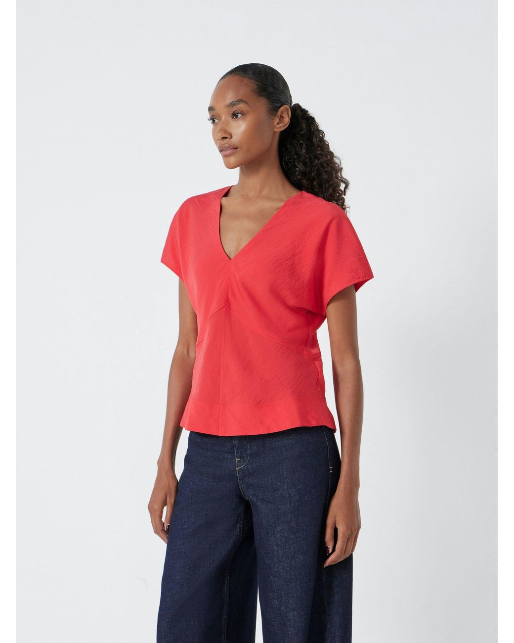 Hush Red Grace Short Sleeve Top