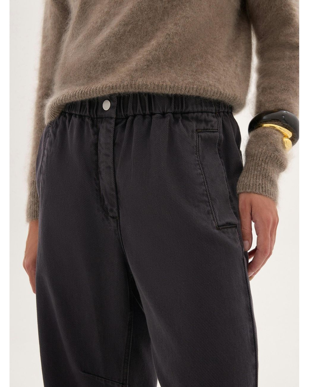 Hush White Supersoft Denim Barrel Leg Jeans
