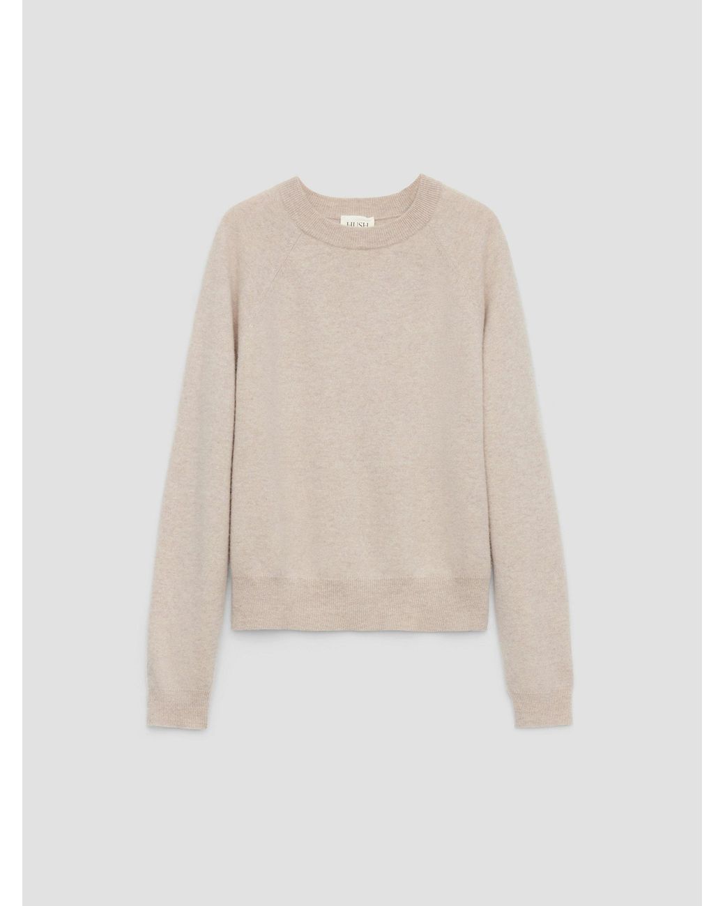 Hush Natural Neutral Anastasia Brushed Merino Wool Jumper