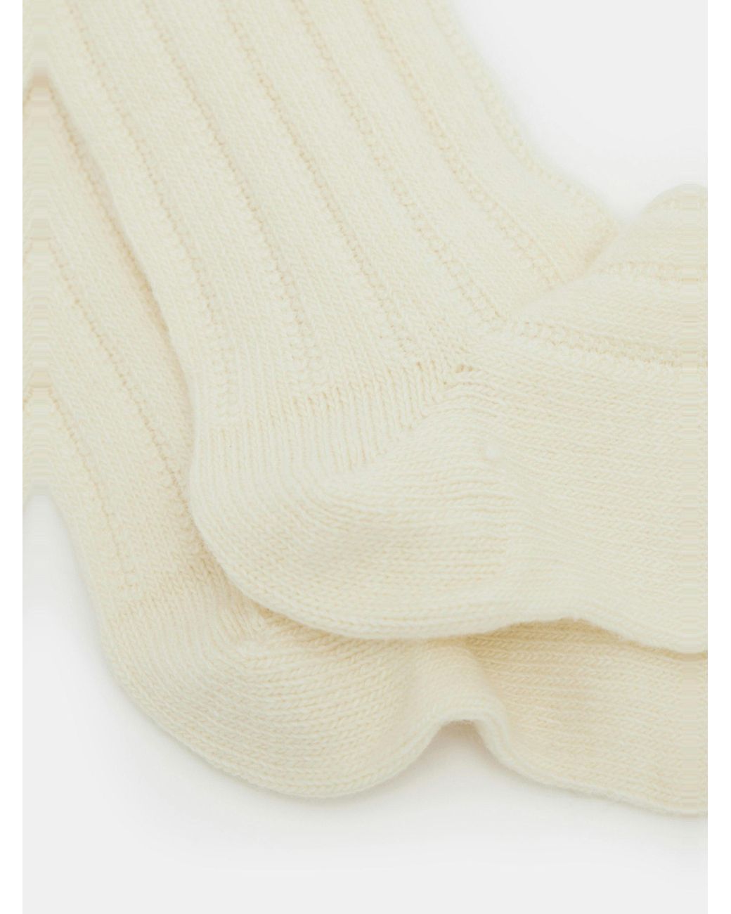 Hush White Murica Wool Blend Socks