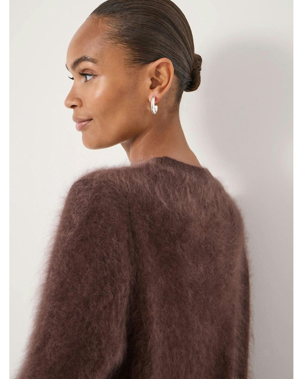 Hush Brown Brushed Cashmere Jumper