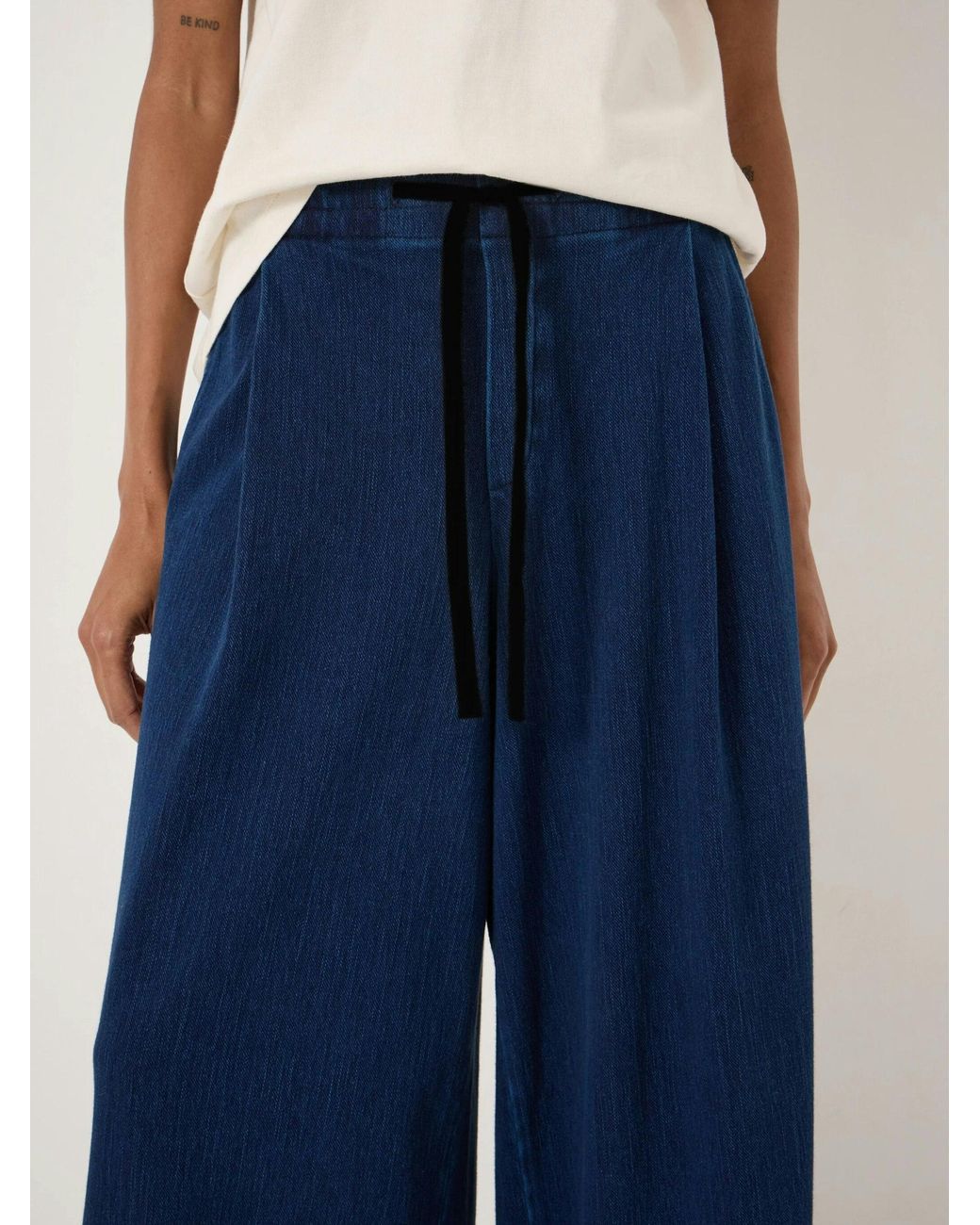 Hush Blue Taylor Jersey Denim Trousers