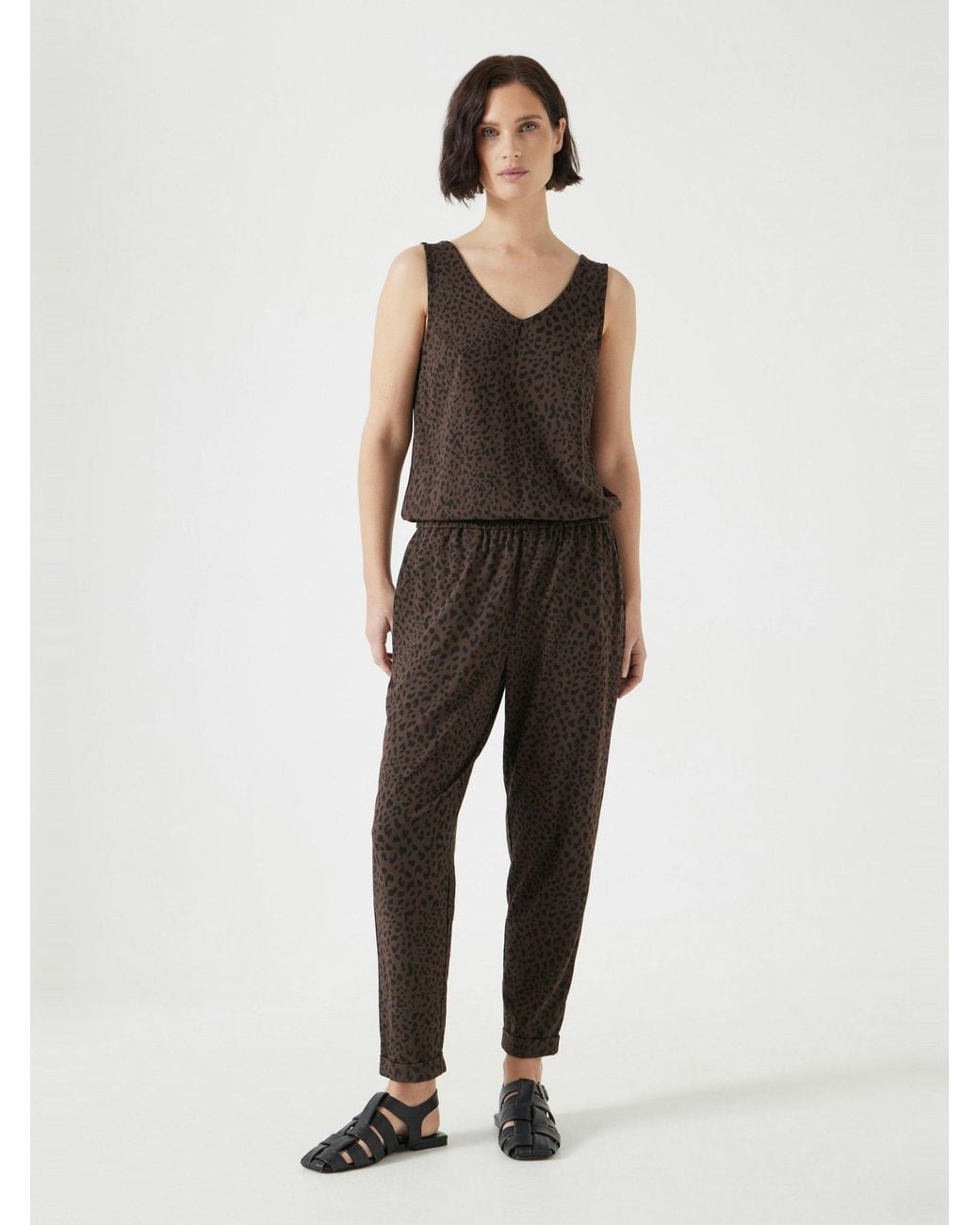 Hush Natural Cropped Jersey Jumpsuit