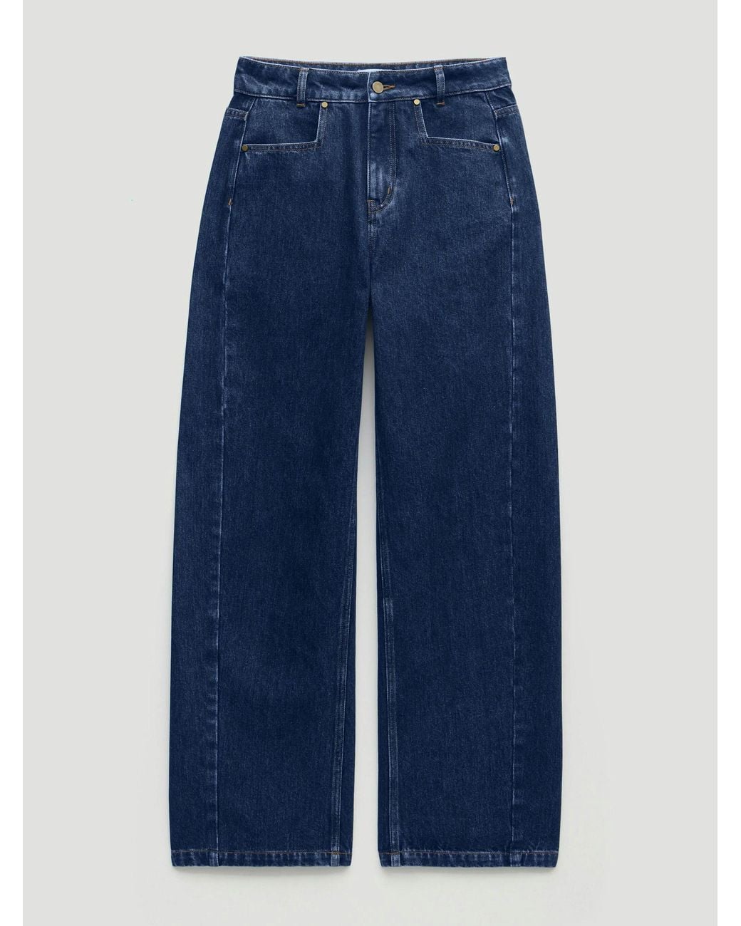 Hush Blue Saskia Straight Seamed Jeans