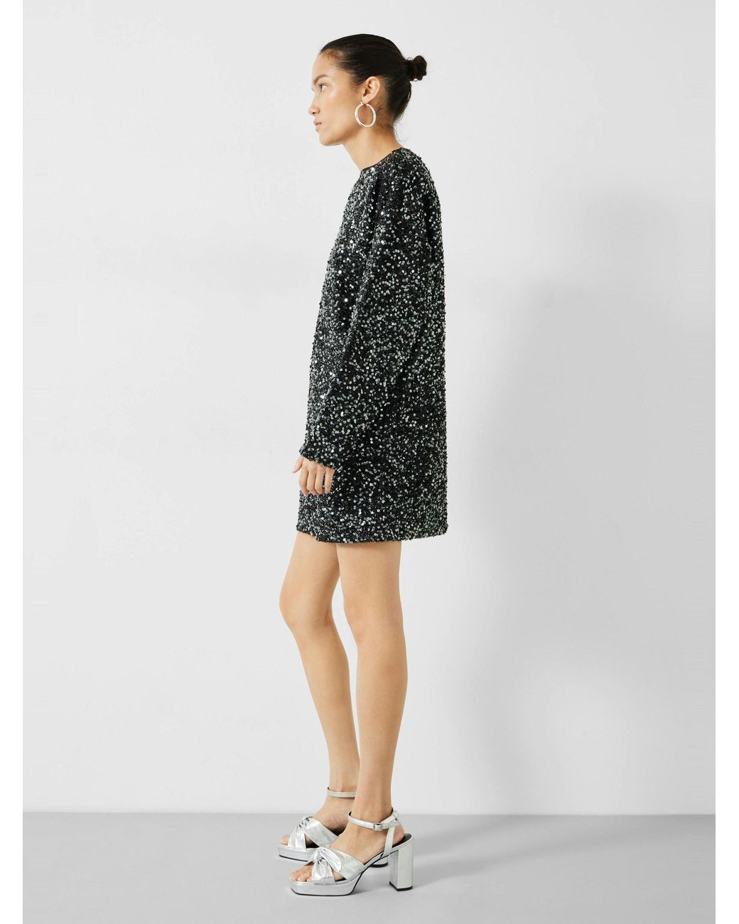 Hush Black Mischa Sequin Mini Dress