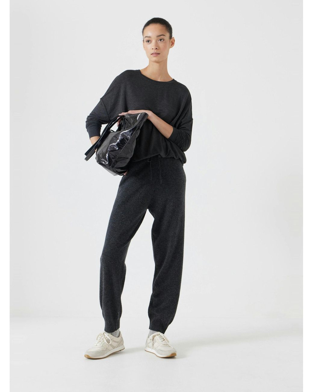 Hush Black Gillian Wide Jersey Top