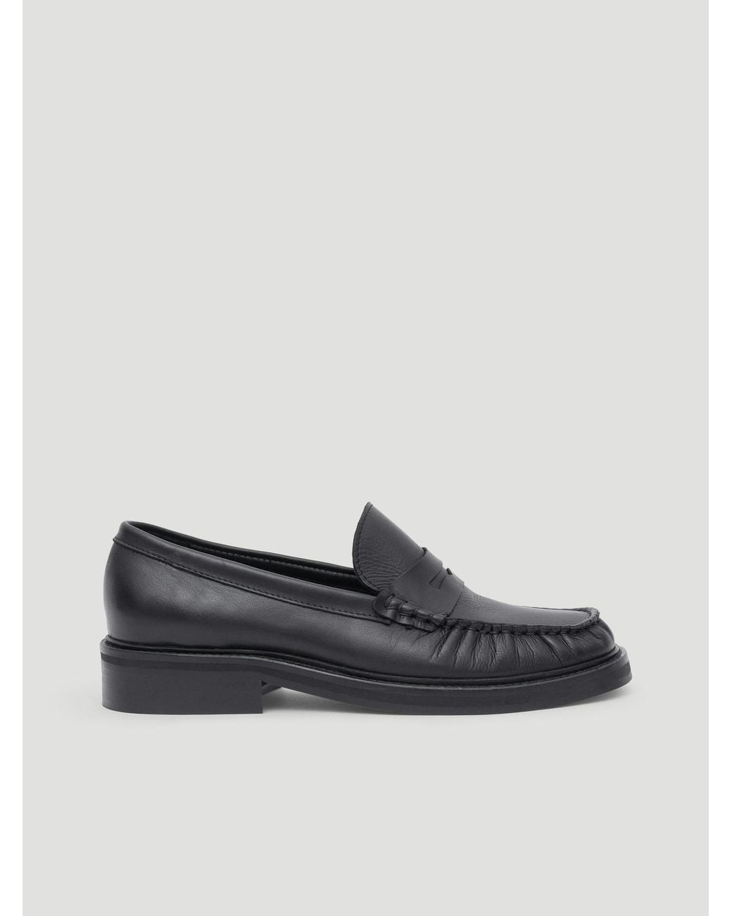 Hush Red Penny Chunky Leather Loafers