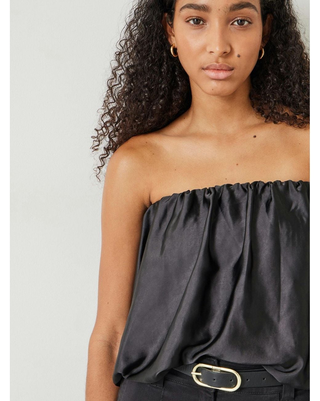 Hush Black Lexia Strapless Top
