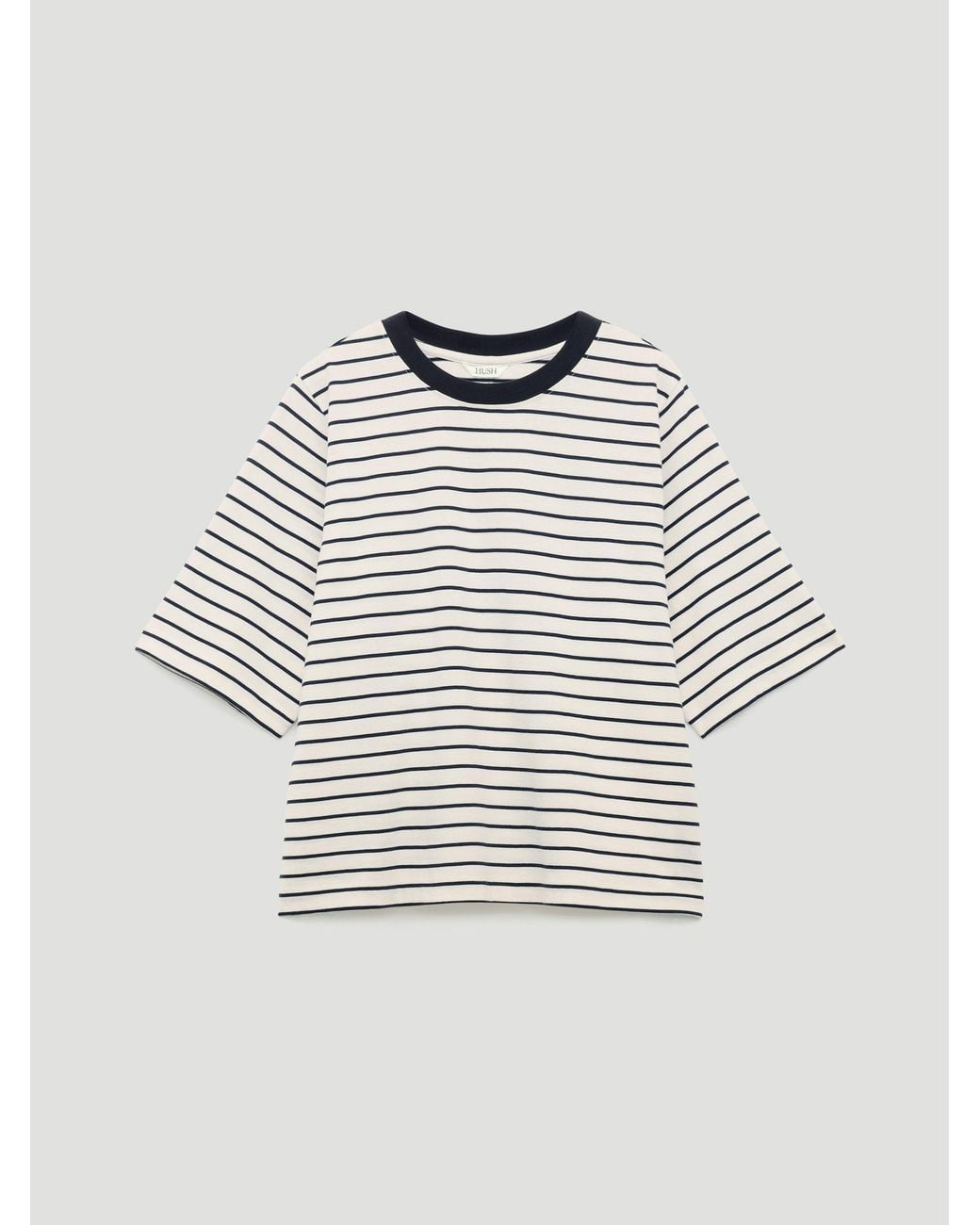 Hush White Romina Heavyweight Cotton T-Shirt