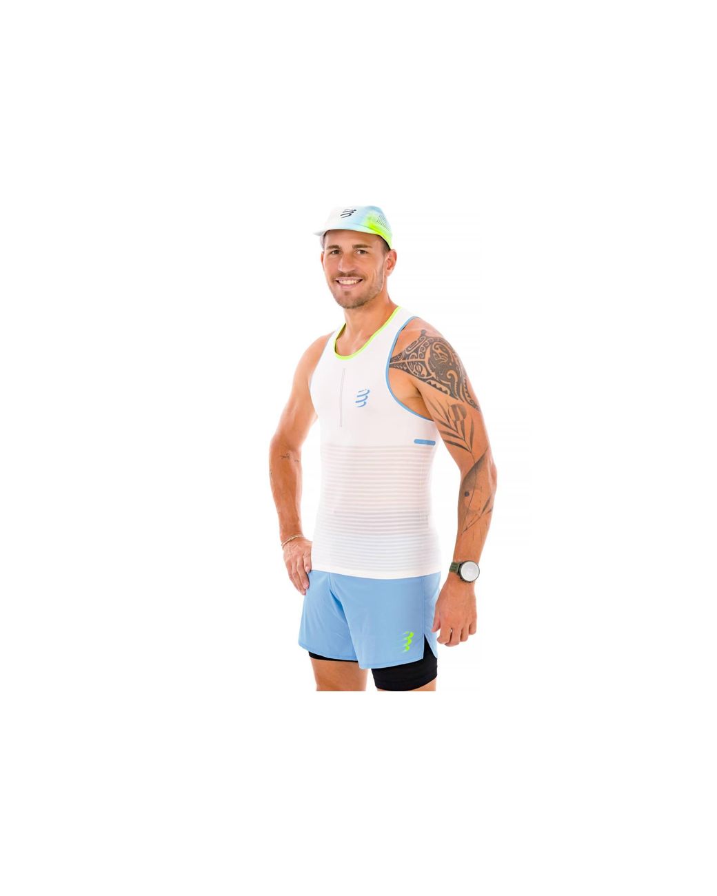 Pro Racing Compressport de hombre de color Green