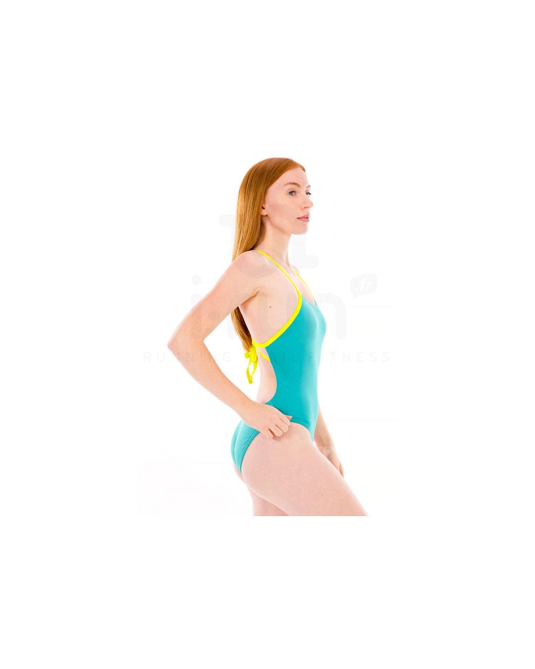 Solid Tie Back Speedo de color Blue