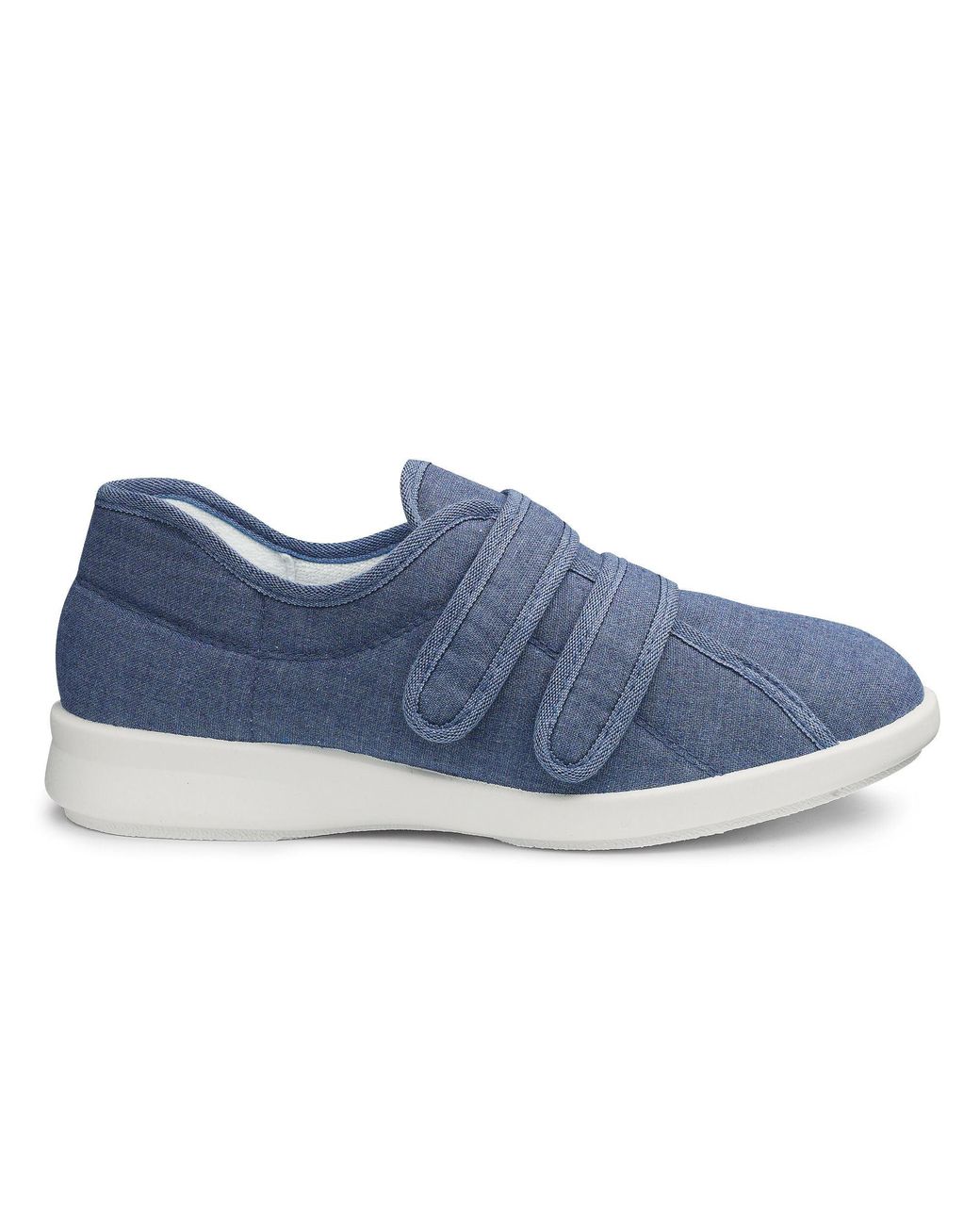 DB Shoes S Wide Fit Db Celene Canvas Shoes in Blue | Lyst