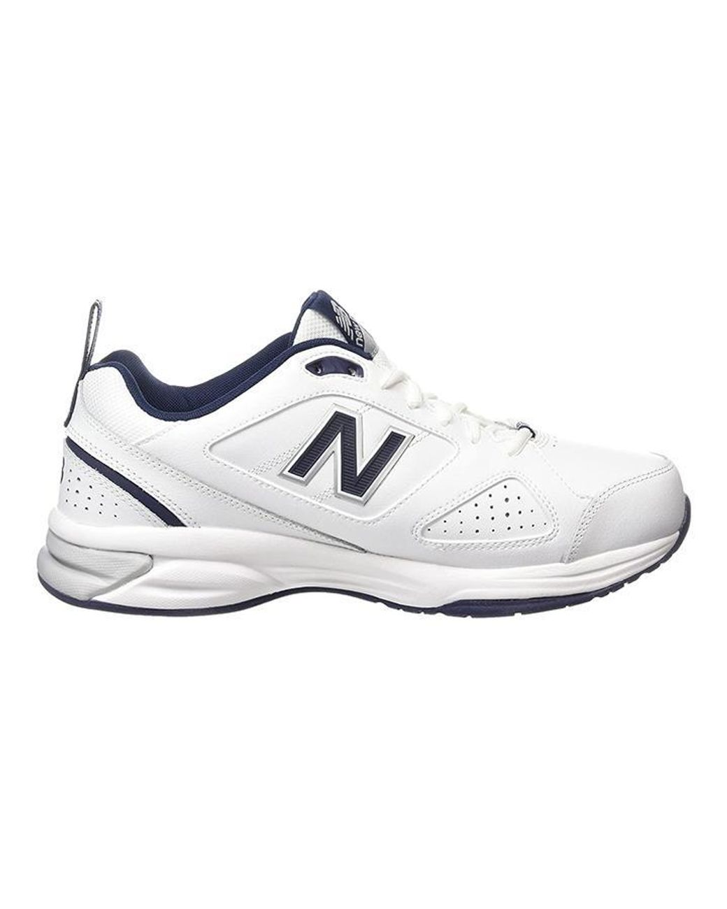 New Balance Rubber S Wide Fit Mx624wn4 Trainers in White - Lyst