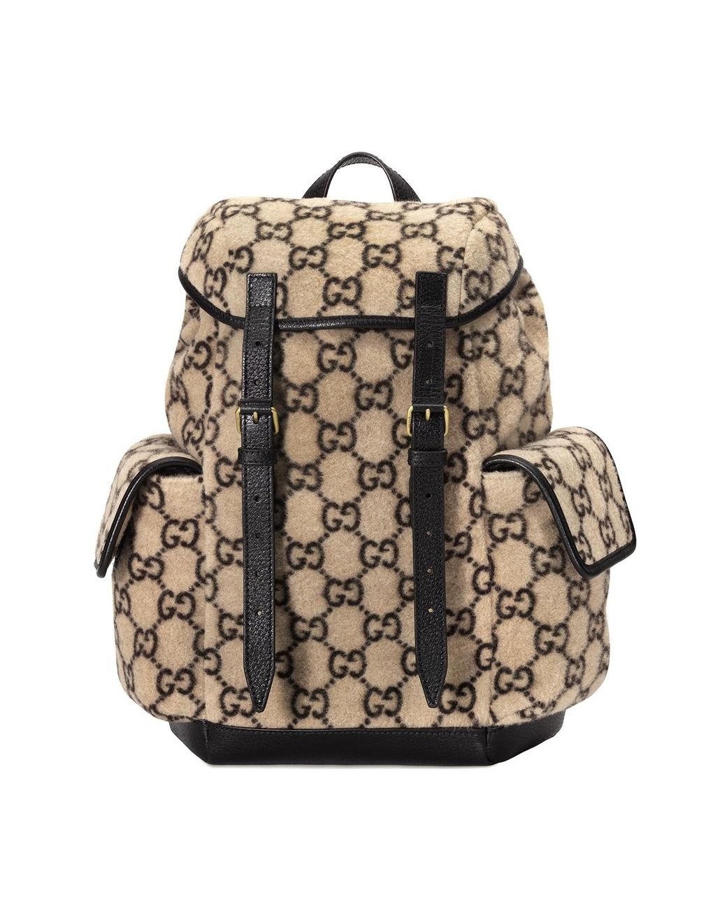 Gucci GG Wool Backpack in Beige (Natural) - Lyst