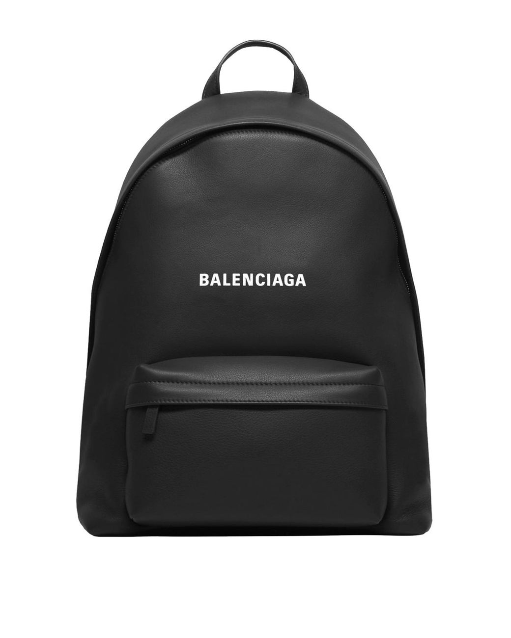 balenciaga black leather backpack