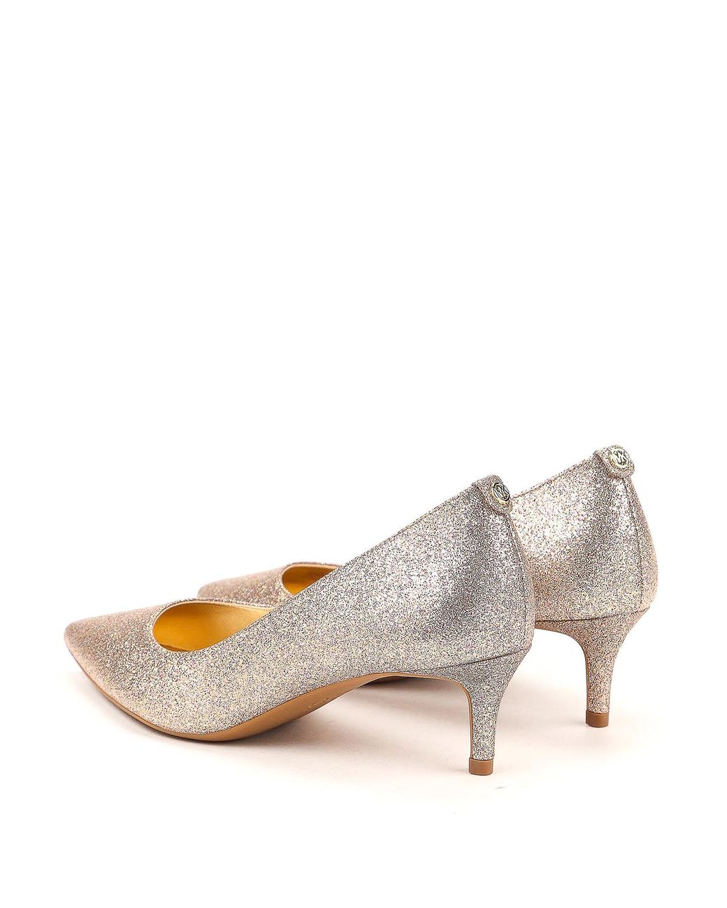michael kors flex kitten pump gold