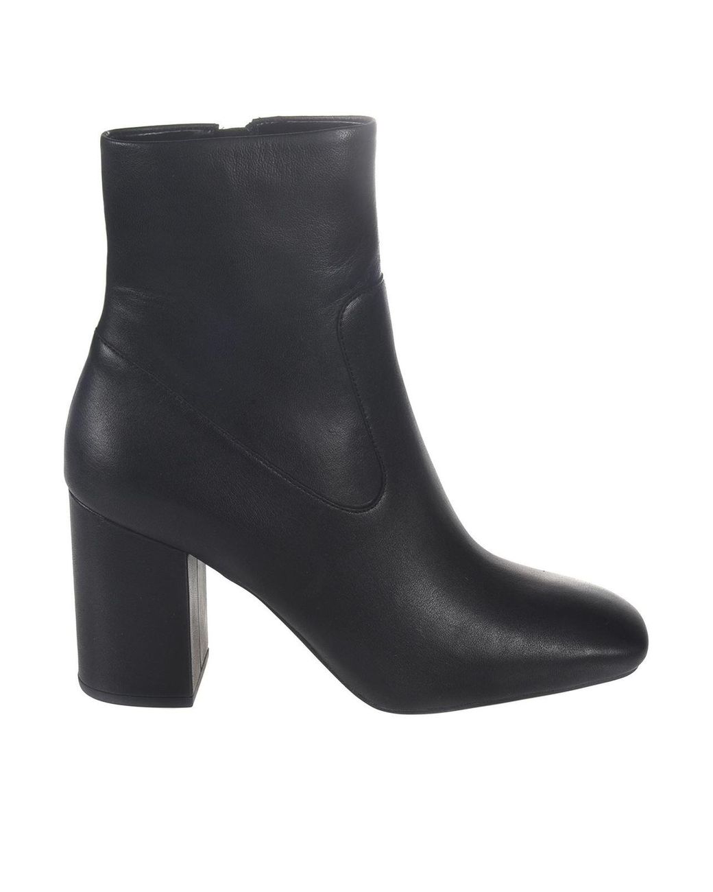 Michael Kors Leather Marcella Ankle Boots In Black - Lyst