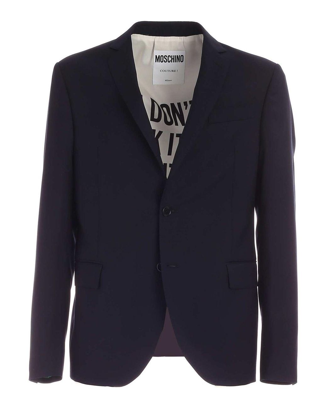 Moschino Wool Single-breasted Suit In Blue for Men - Lyst