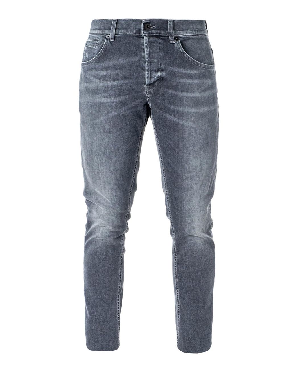 Dondup George Low Waist Grey Cotton Jeans in Gray for Men - Lyst