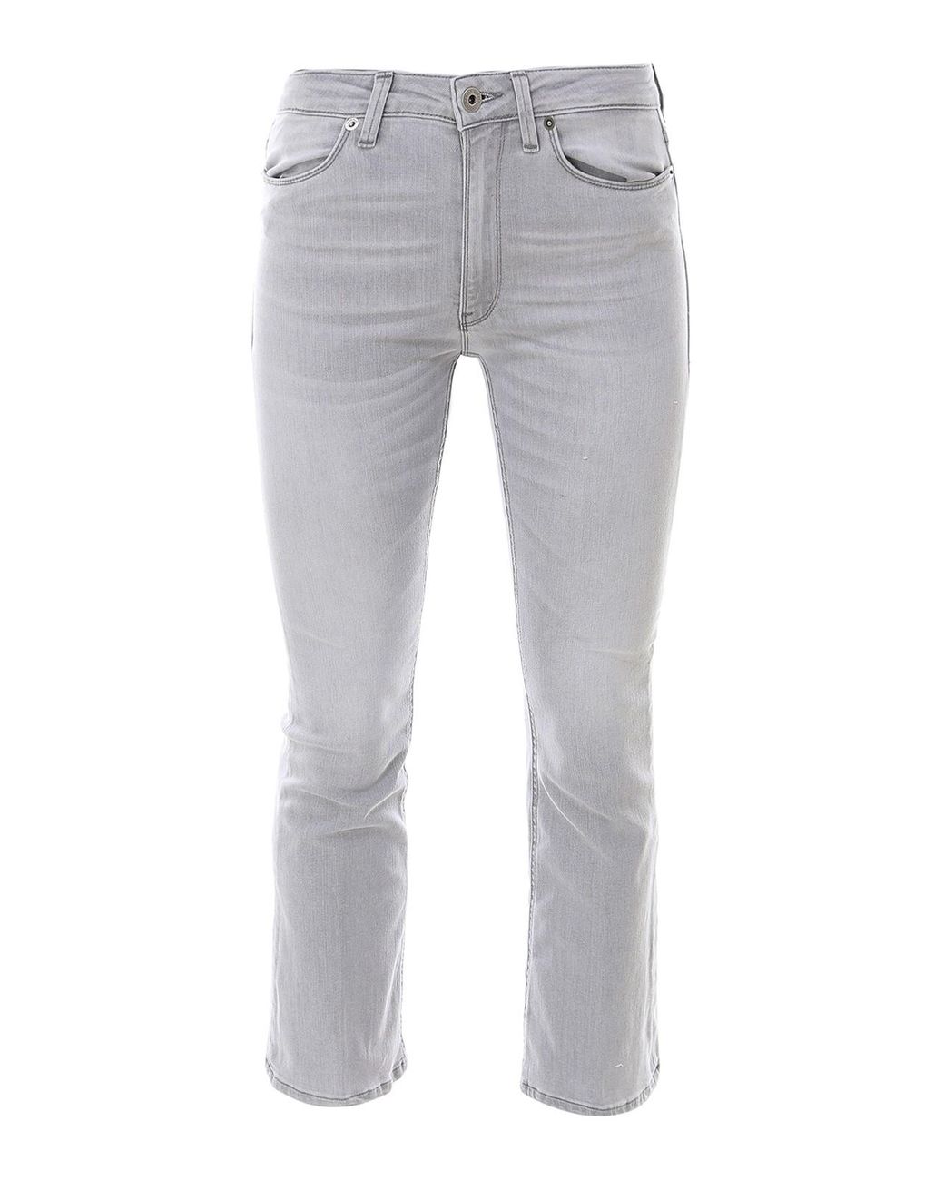 Dondup Recycled Cotton Blend Bootcut Jeans in Light Grey (Gray) - Lyst