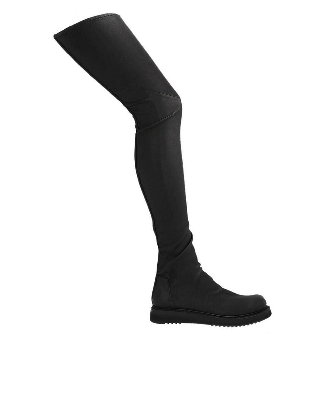rick owens black creeper stocking boots
