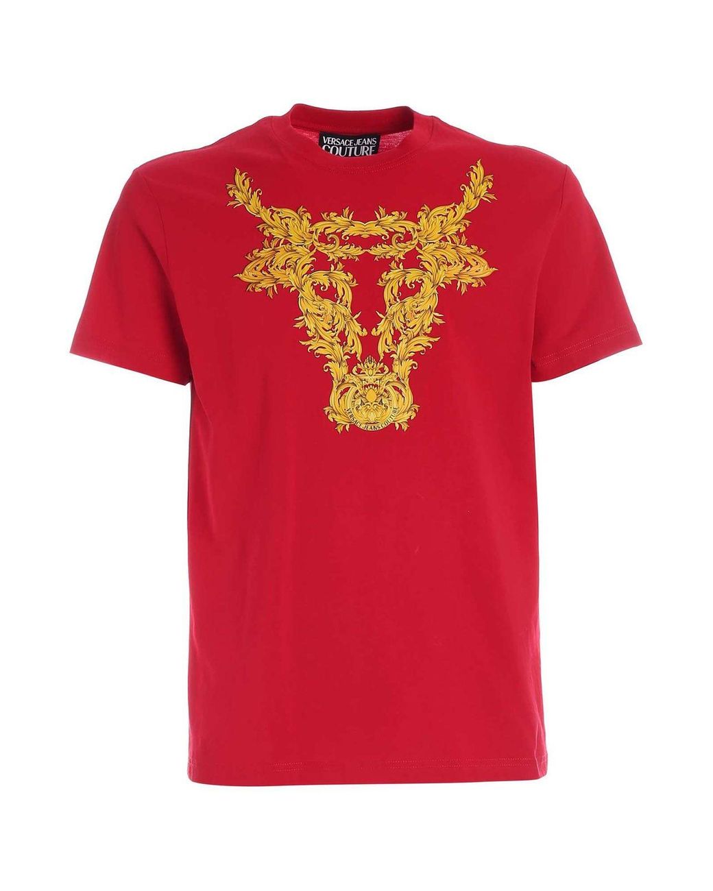 Versace Jeans Couture Cotton Lunar New Year Print T-shirt In Red for ...