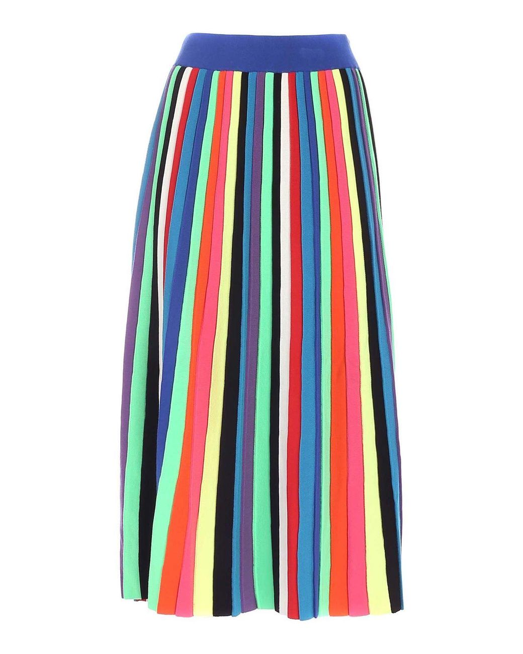 Weekend by Maxmara Synthetic Pleated Multicolor Skirt in Blue - Lyst