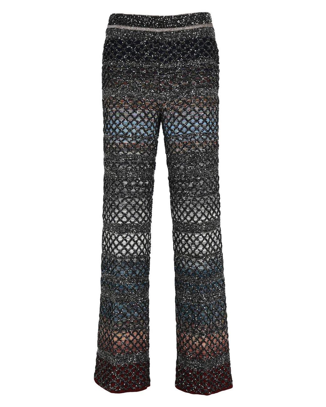 black mesh pants