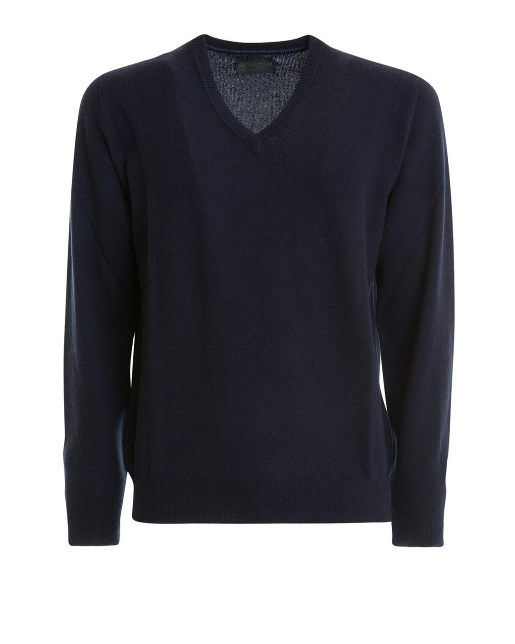 Corneliani Blue Cashmere V-neck Sweater for Men - Lyst