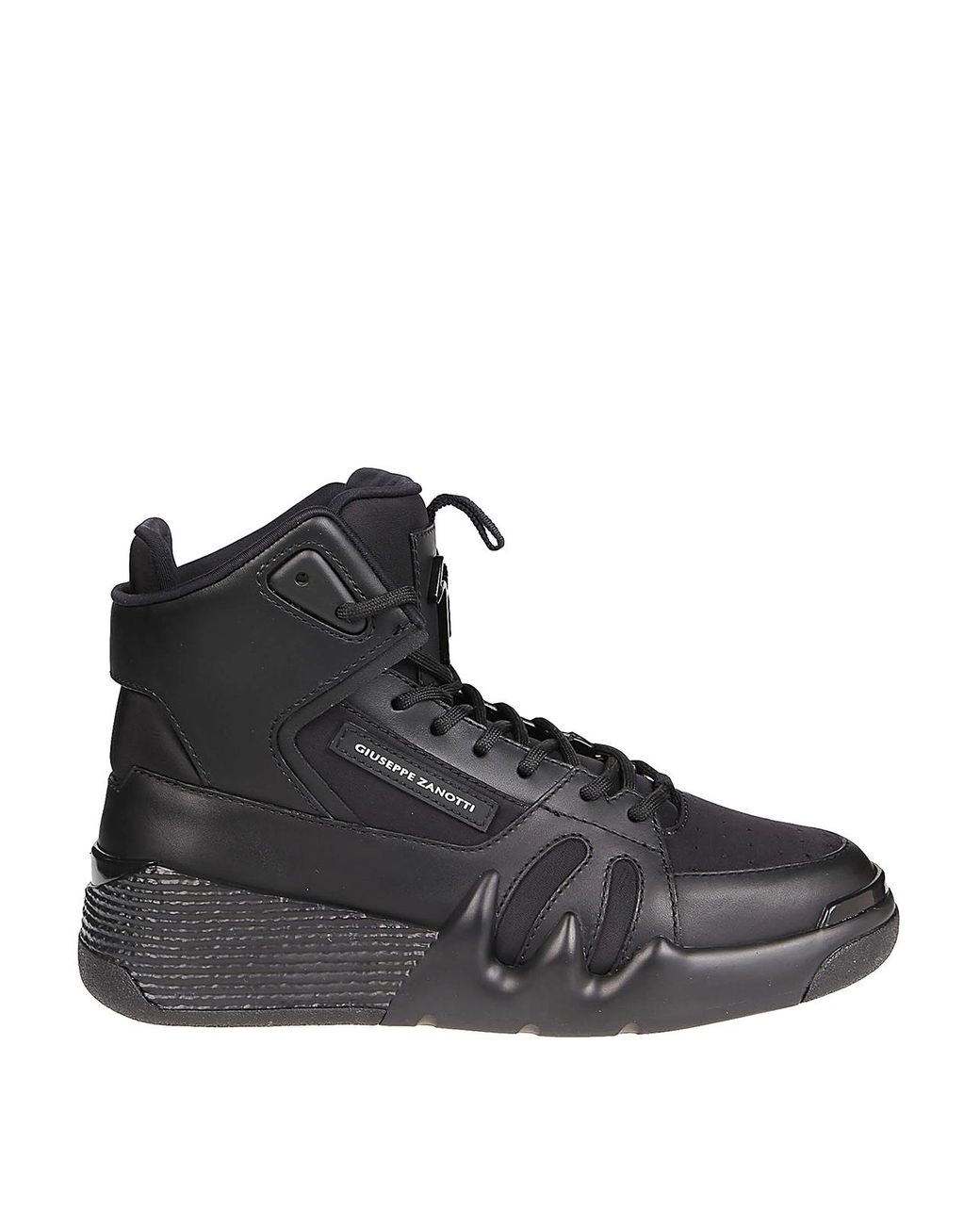 Giuseppe Zanotti Leather Talon High Top Sneakers in Black for Men - Lyst