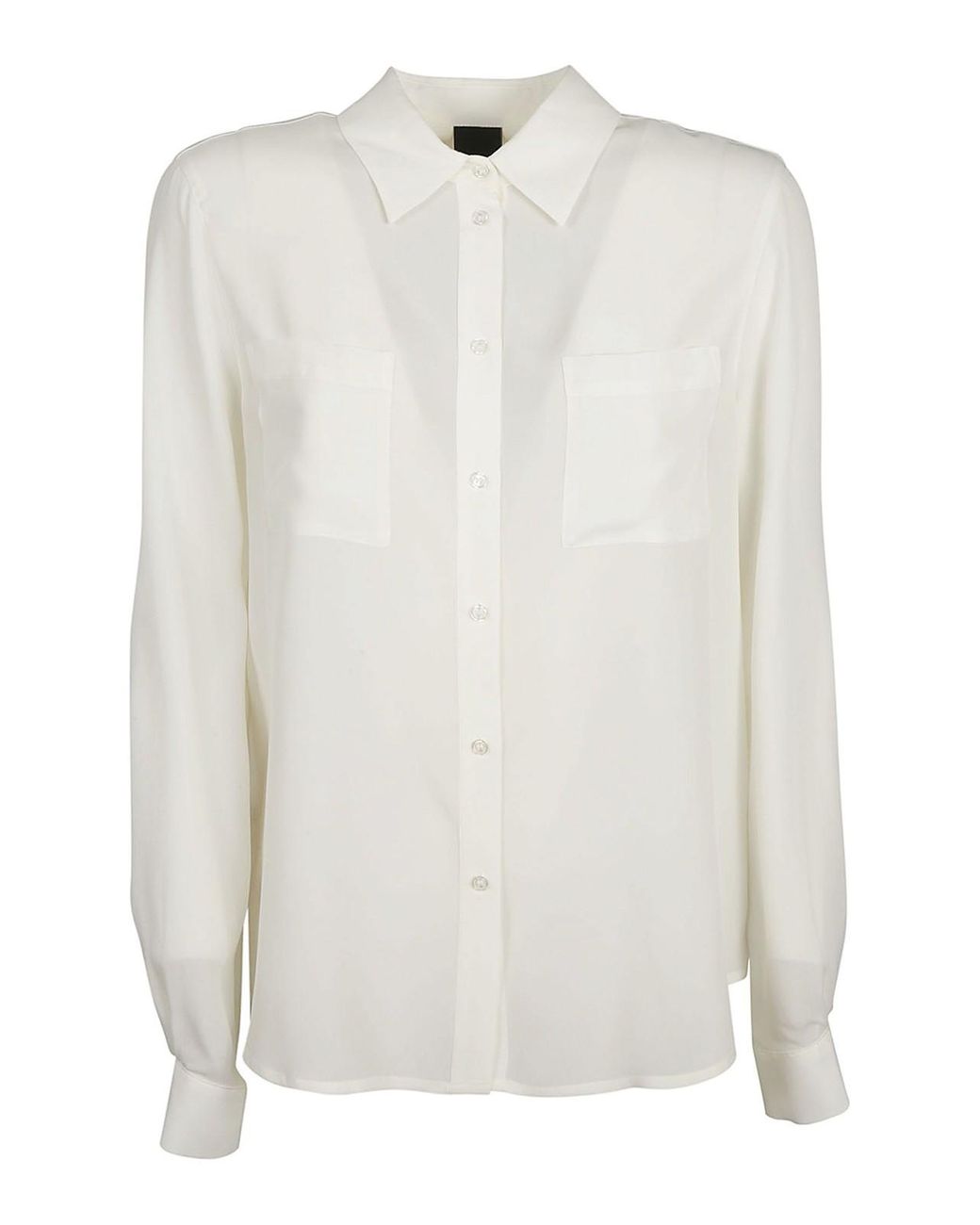 Pinko Silk Nora Shirt in White - Lyst