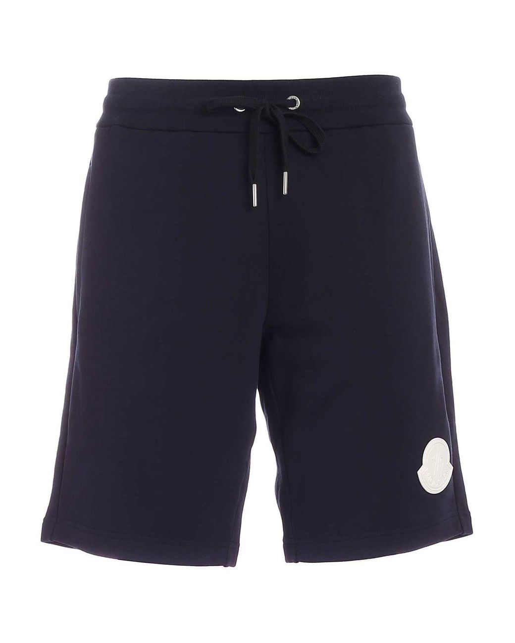 Moncler Fleece Bermuda Shorts In Blue for Men - Lyst