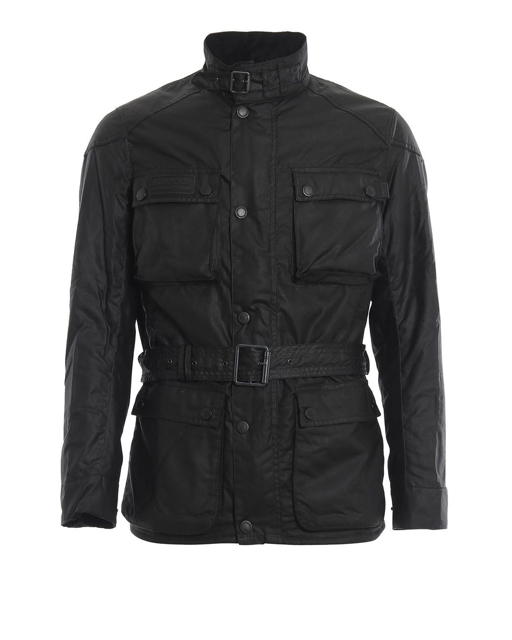 slim fit waxed jacket