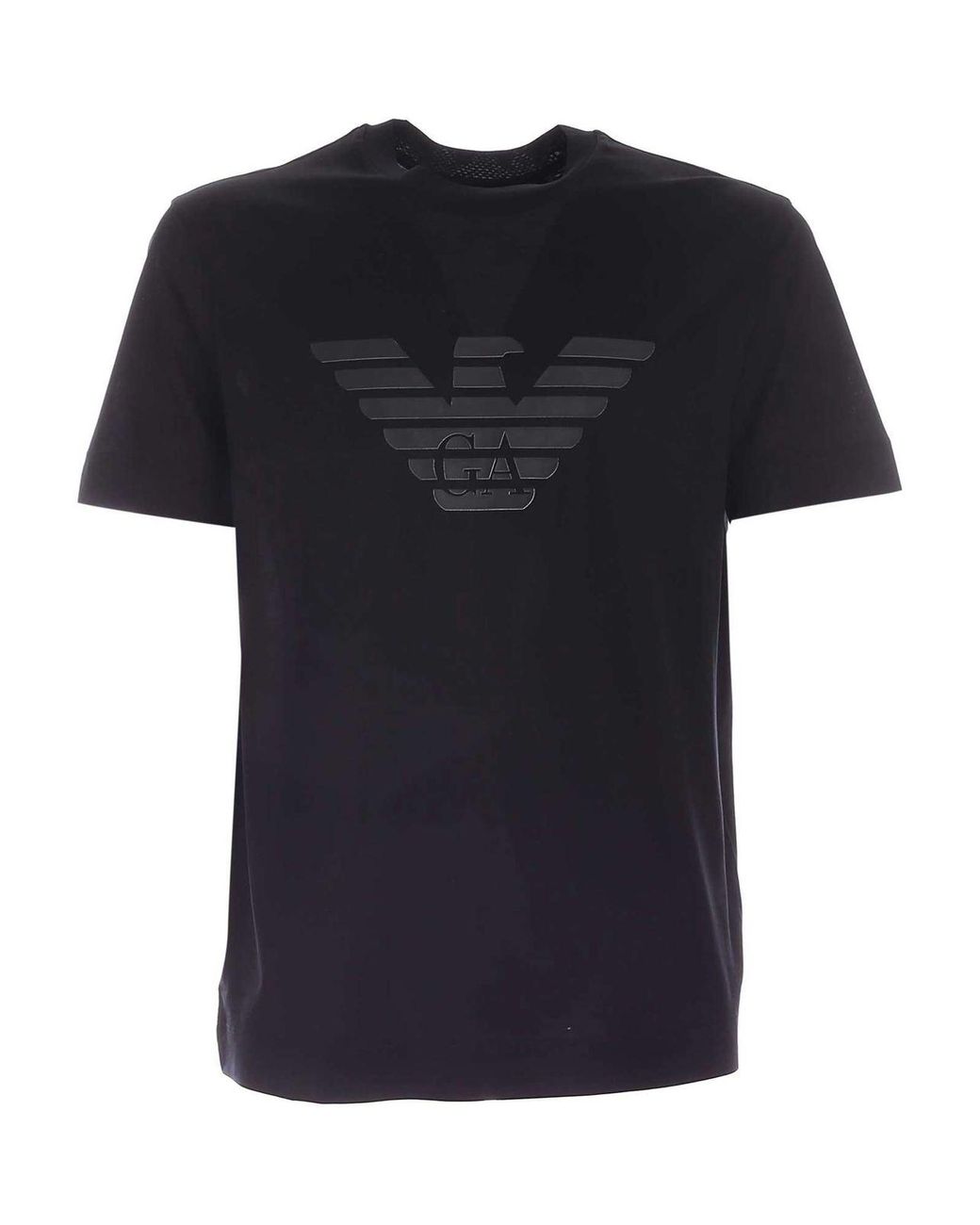 emporio armani black t shirt mens