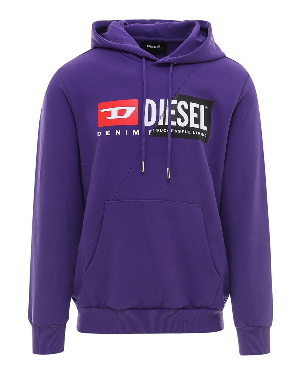 DIESEL Cotton S-girk-hood-cuty Sweatshirt in Purple for Men - Lyst
