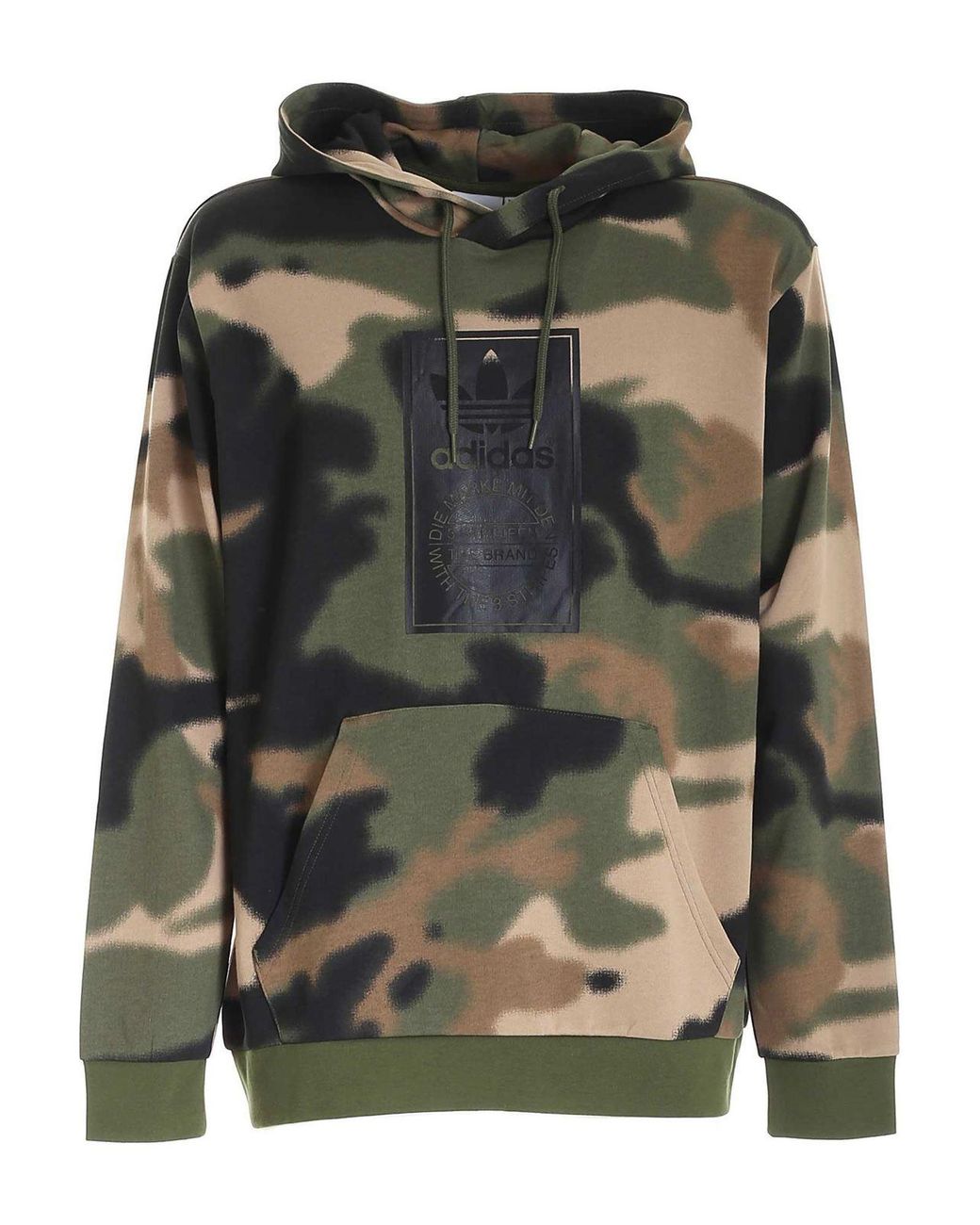 adidas Originals Cotton Camouflage Aop Hoodie in Green for Men - Lyst