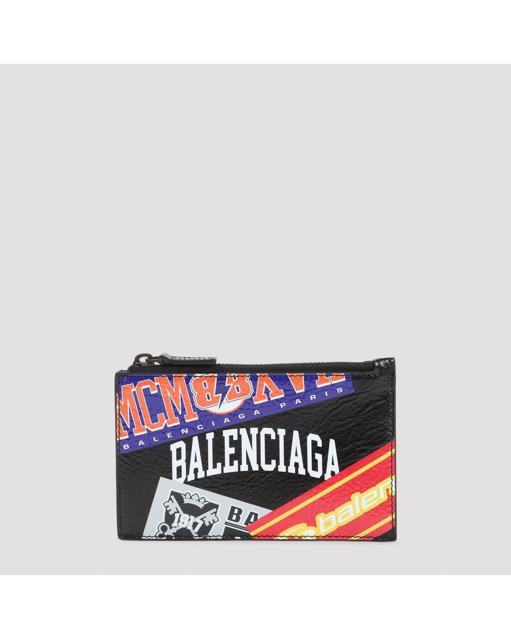 Balenciaga Red Cash Long Coin Card Holder for men