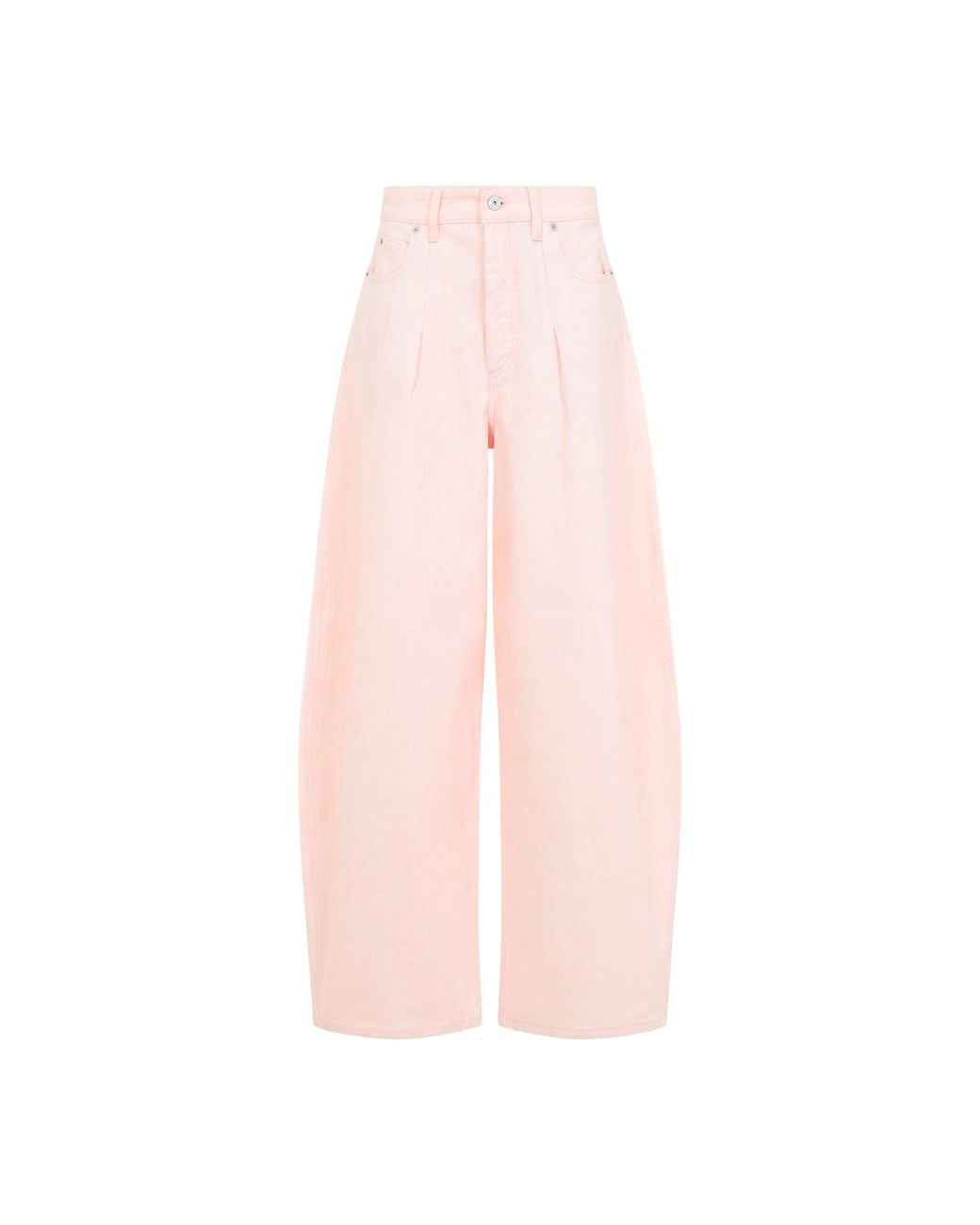 Jacquemus Pink Oval Tapered Cotton Pants