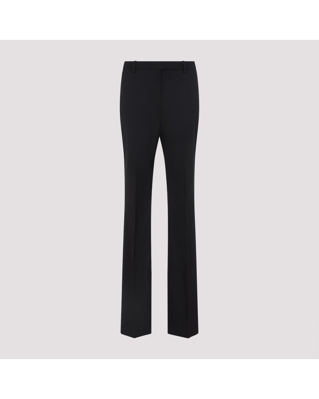 Tom Ford Black Tailored Straight Wool And Silk Pants