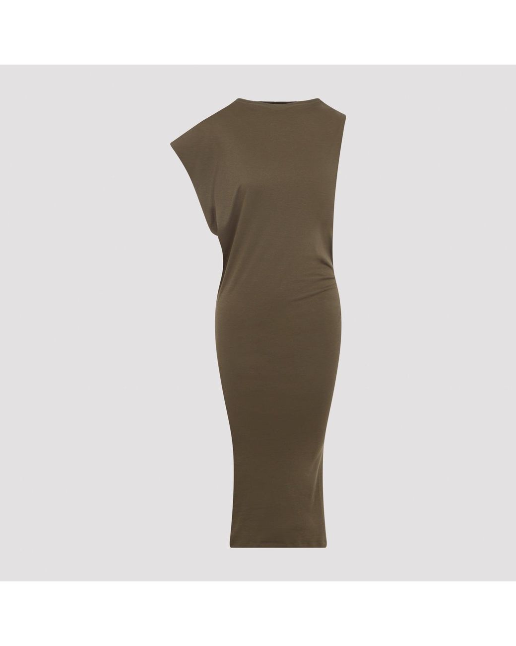 Jacquemus Green La Robe Drap Cotton Mini Dress