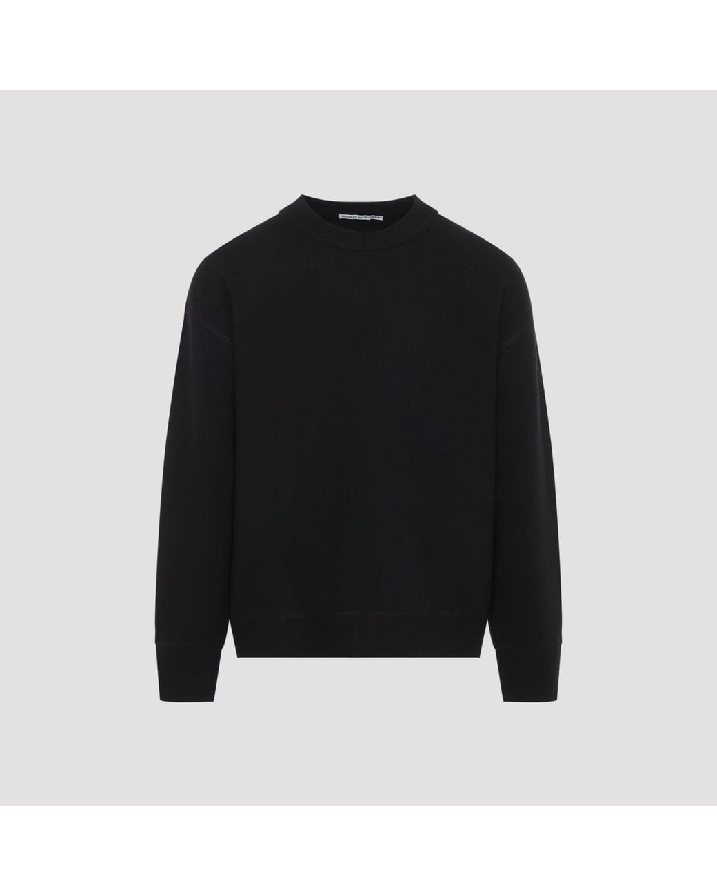 Studio Nicholson Black Moray Cashmere Double Sweatshirt for men