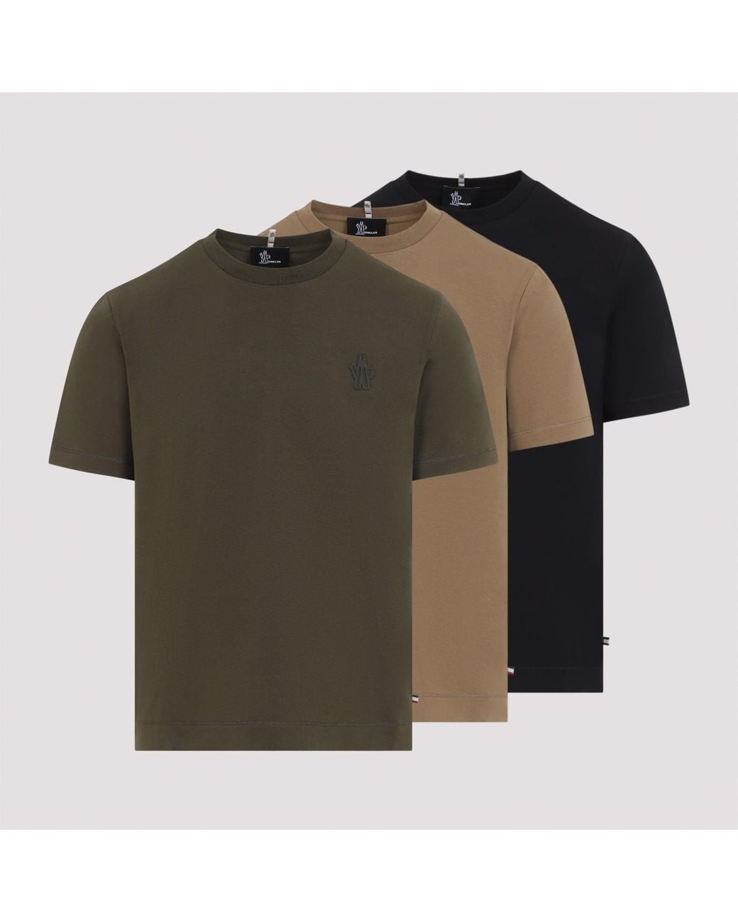 Moncler Green S/S 3 Pack T-Shirt for men