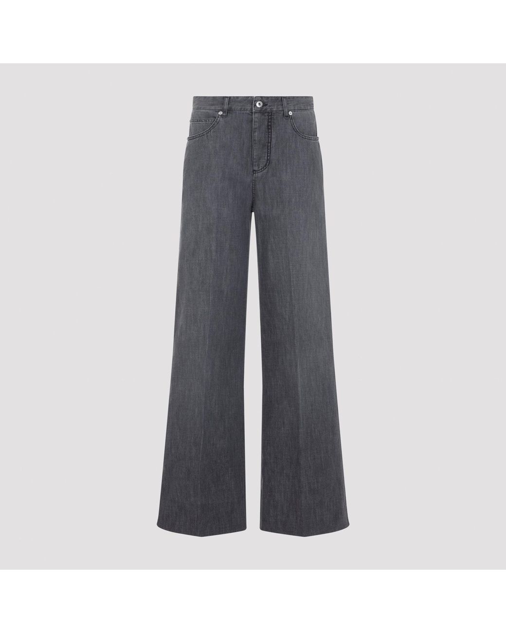 Bottega Veneta Gray Cotton Jeans