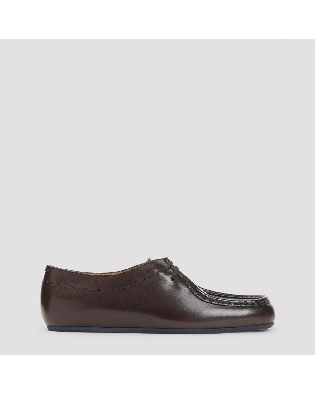 Jil Sander Brown Calf Leather Lace-Up Shoes for men