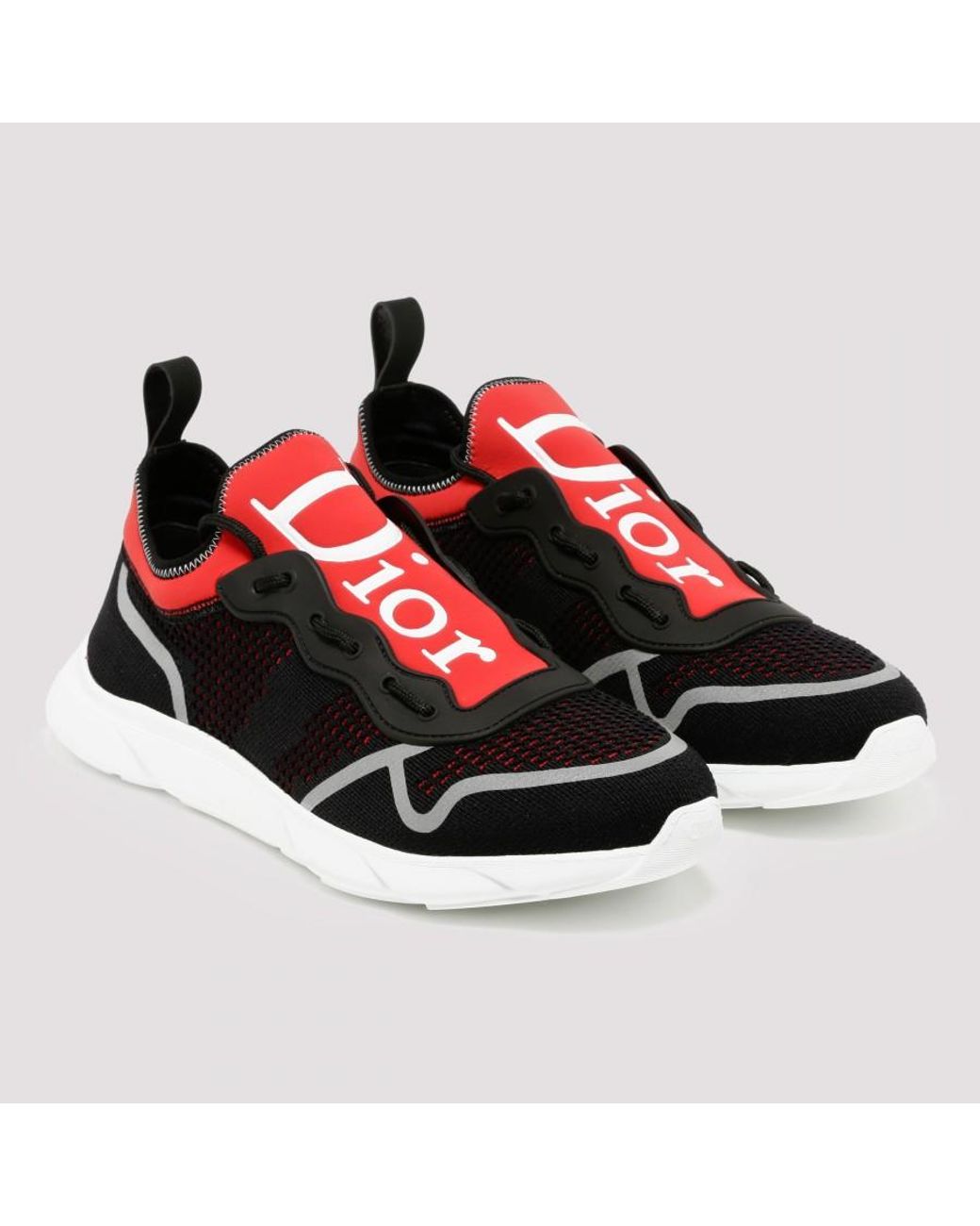 Dior Homme B21 Neo Red And Black Sneakers for Men | Lyst