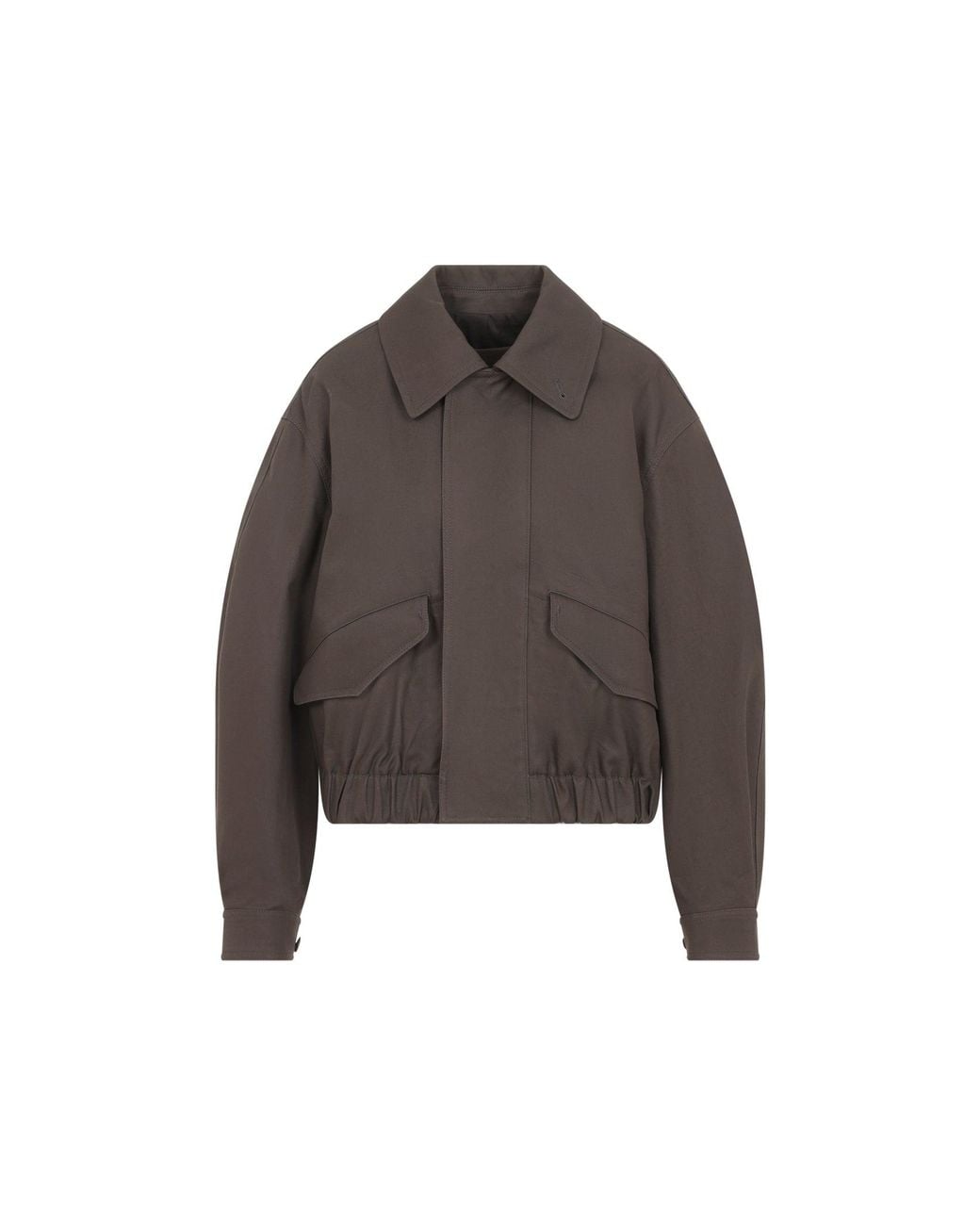 Lemaire Brown Cotton Short Blouson Jacket