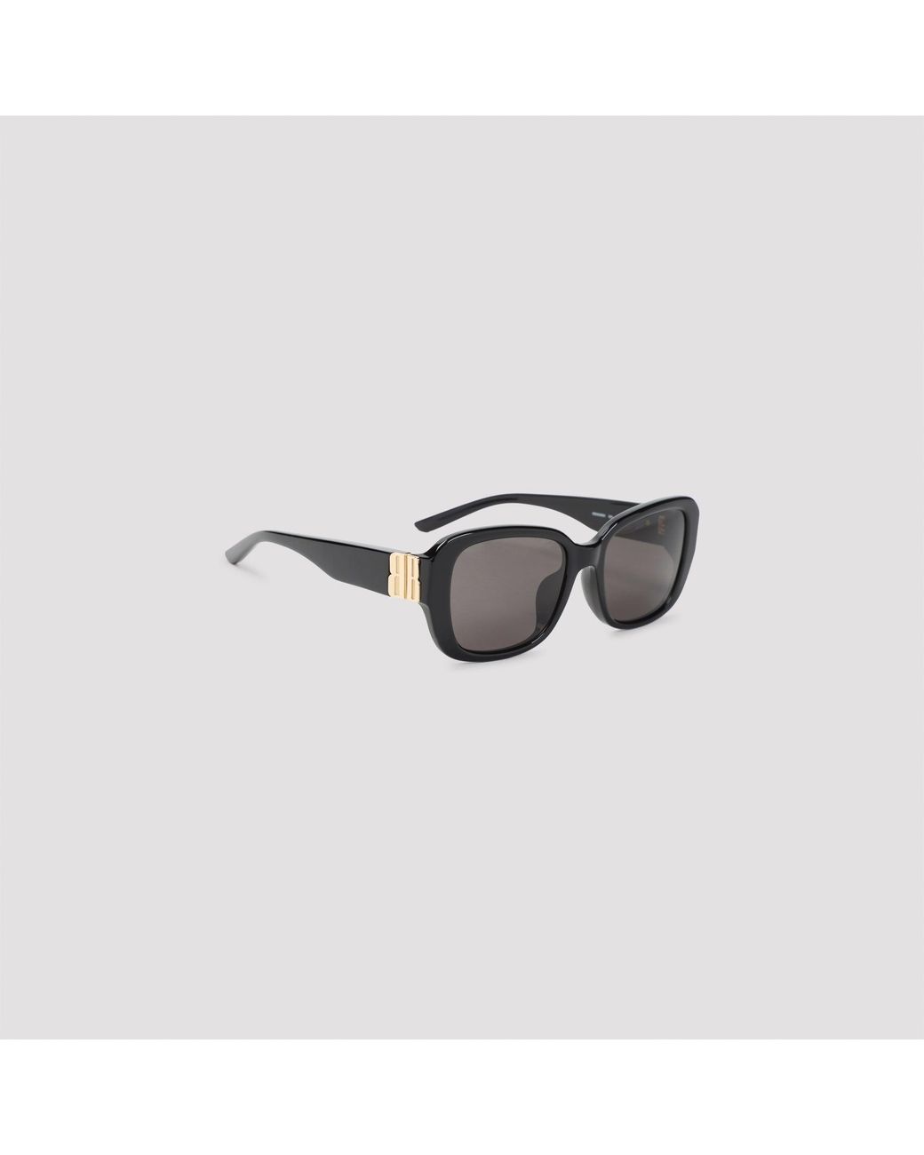 Balenciaga Black Cosmo Square Acetate Sunglasses