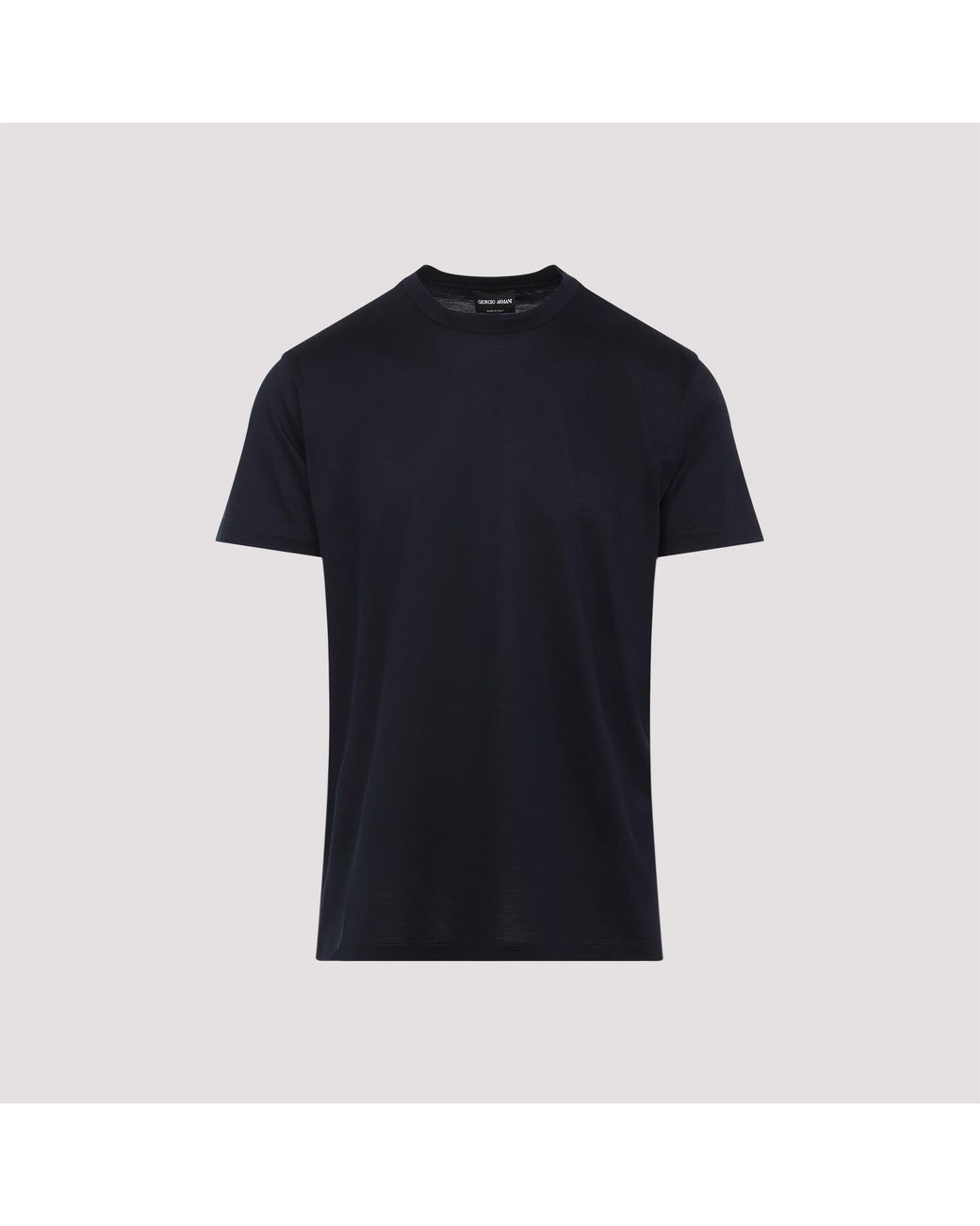 Giorgio Armani Black Silk T-Shirt for men