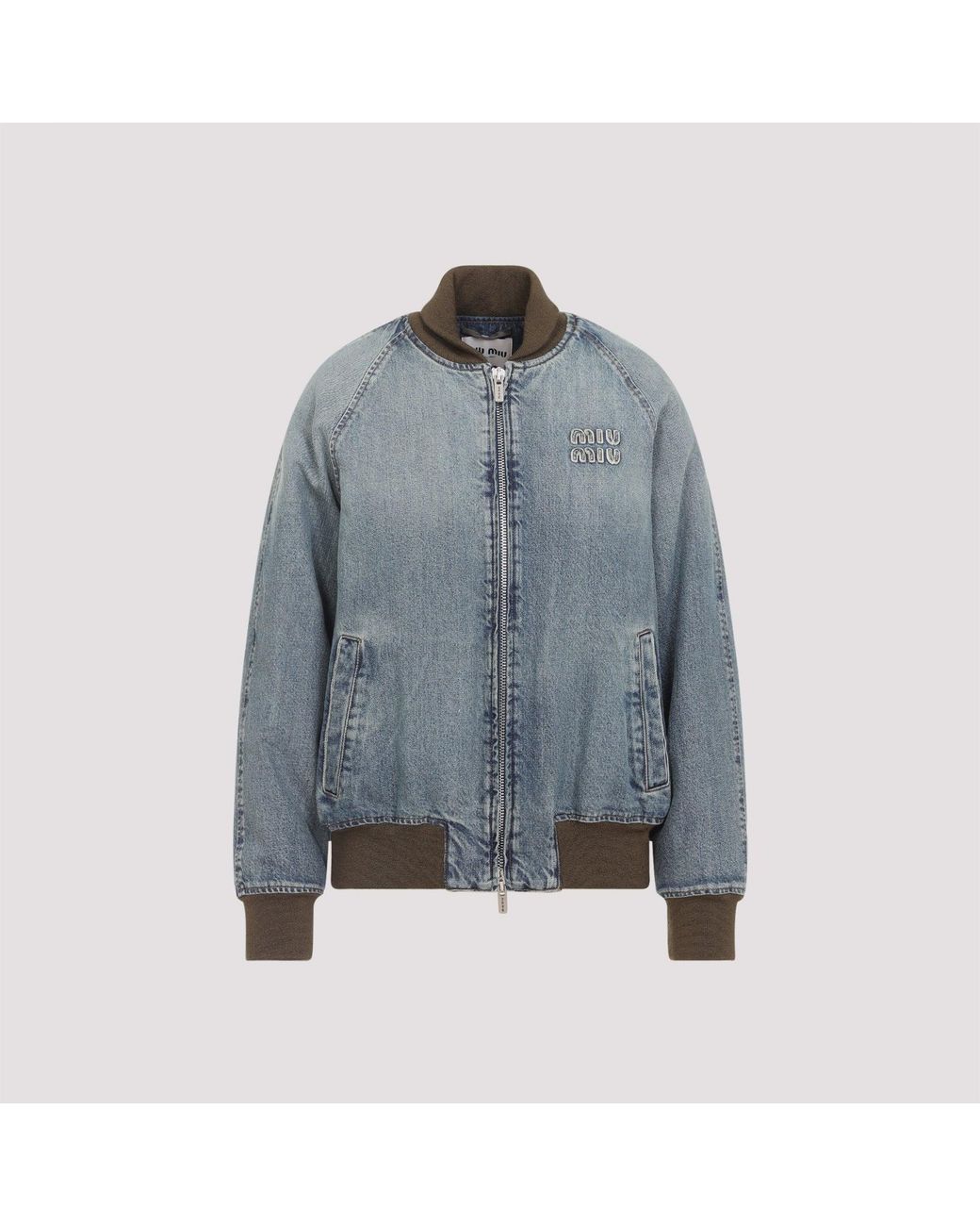 Miu Miu Blue Blouson Jacket