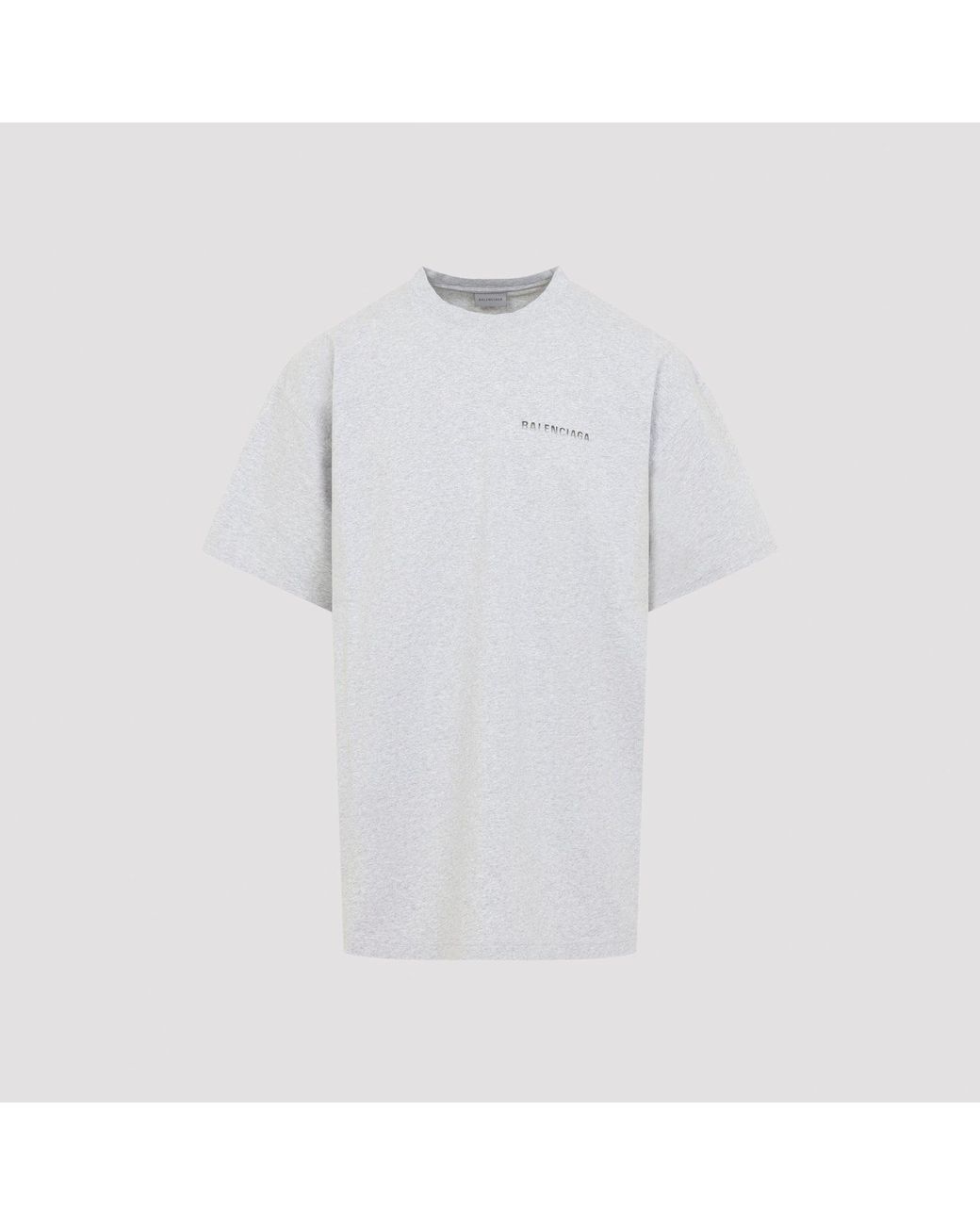Balenciaga White Ovesized T-Shirt for men